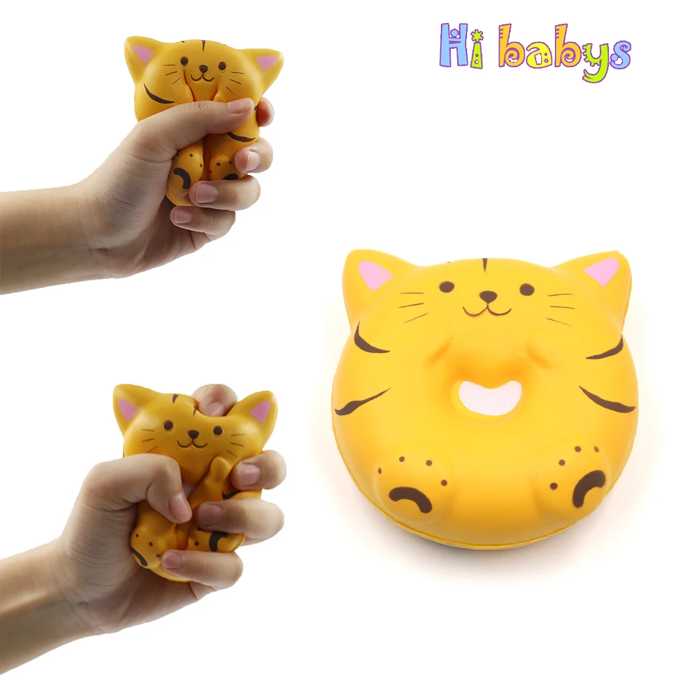 Антистрессовые игрушки Squish Cat Squeeze Toy Slime Slow Rising Smooshy Mushy снятие стресса для детей и взрослых подарок мультяшное животное