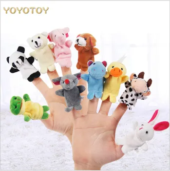 

Cute Hot Sale Animal Hand Puppets Finger Toys Baby Dolls Plush Toys Puppets For Bedtime Stories Christmas Toys for Children