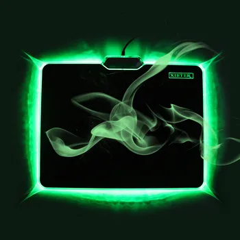 

Green LED Luminous Gaming Mouse Pad For Games LOL CSGO WARCARFT USB Mousepad OEM Laptop Computer Office Peripherals Low Price