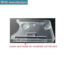 100 шт сильный ПВХ Карта UHF RFID+ 100 шт держатель карты из ПВХ с присосками с бесплатной EMS пересылкой
