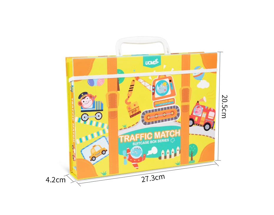 Magnetic Cartoon Puzzle 3D Traffic Matching Jigsaw Games Toy Early Learning Traffic Puzzles Educational Toys for Child Kids Gift_03