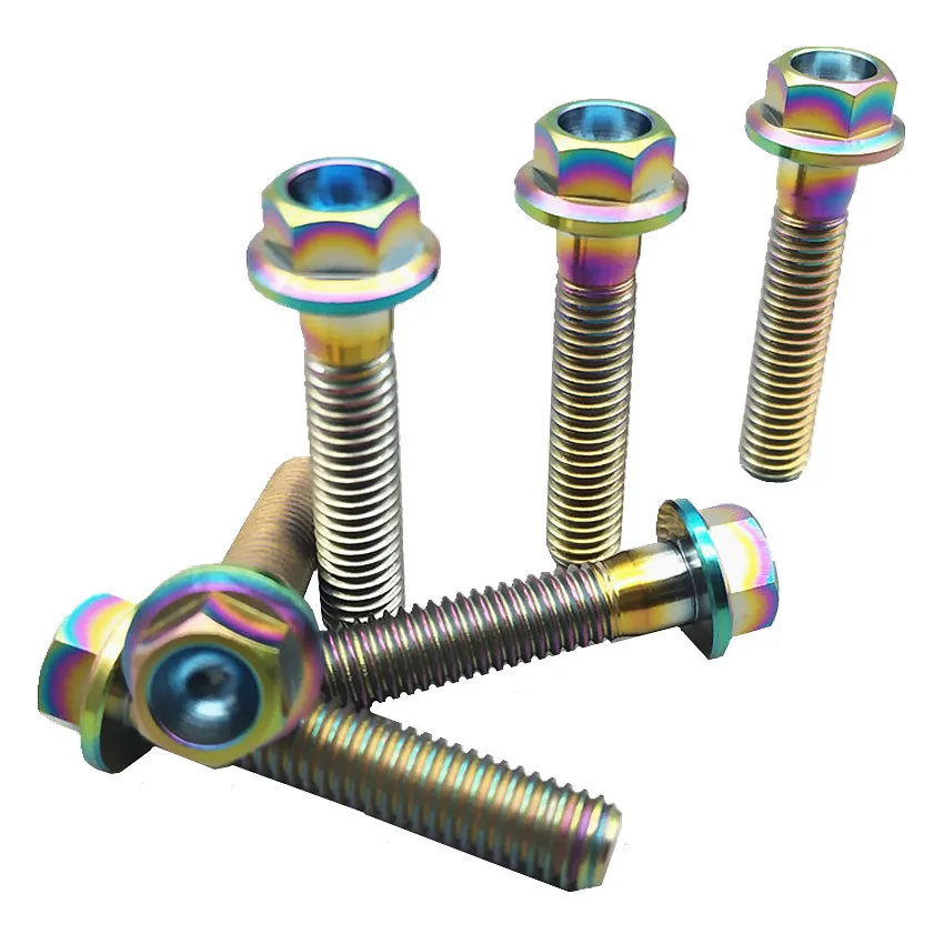 Титановый болт для мотоцикла DIY MTB M6 шестигранные болты с шестигранной головкой и
