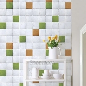 

home decor Mosaic stickers bathroom tile waterproof stickers maeseyck waistline wallpaper kitchen decoration films wallpaper