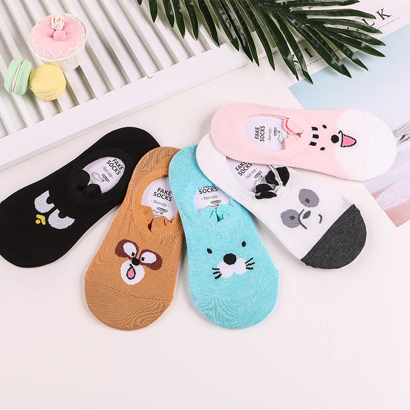 Bad Марка Badtz Maru носки с принтом панды милые забавные женские хлопковые носки мягкие удобные повседневные дышащие невидимые Нескользящие