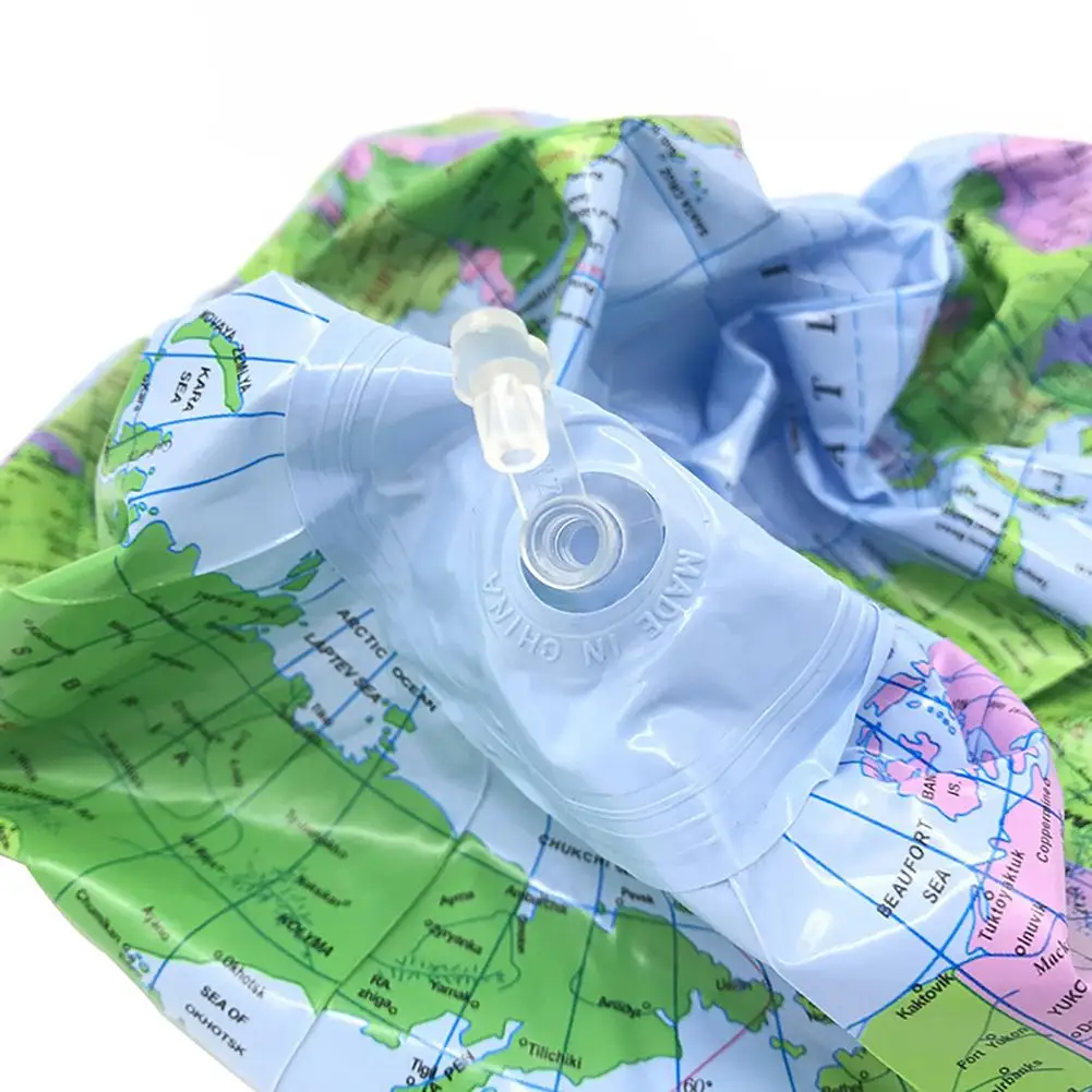Продукт 40 см надувной земной шар обучающая учебная географическая игрушка карта воздушный шар пляжный мяч(Цвет: Синий