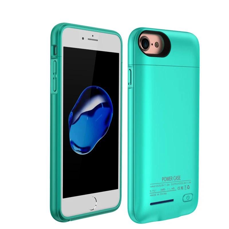 Elleperi.com: Luxury iPhone Charging Case Power Bank for iPhone 6 6s 7 8 plus. Ultra Slim & Lightweight. PROTECTION: High-quality plastic in a battery case.