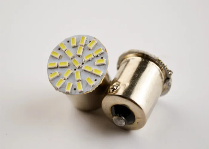 1x Белый 1156 22SMD P21W BA15S светодиодный автомобильная лампа авто задние указатели поворота, сигнализирующий Фонарь лампы 12V