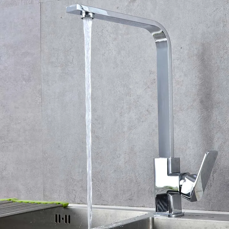

Kitchen faucet Hot and cold sink faucet Rotary sink faucet full copper faucet 360 Swivel Handheld Shower Cold