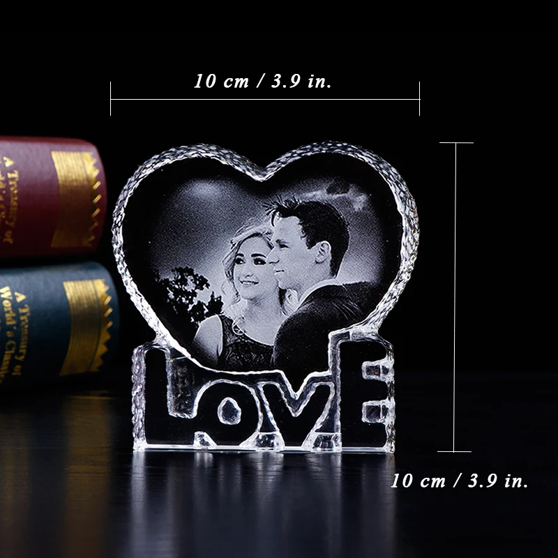 Персонализированные фото лазерная гравировка фоторамка романтическая любовь сердце Свадебный фотоальбом сувенир домашнее украшение аксессуары подарок