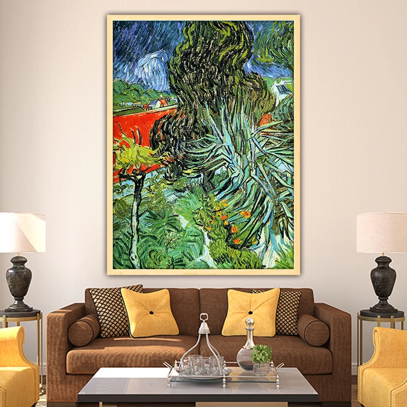 

Van Gogh doctor gachet's garden diy by numbers art paint impressionist paint adult decompress hand drawing living room canvas