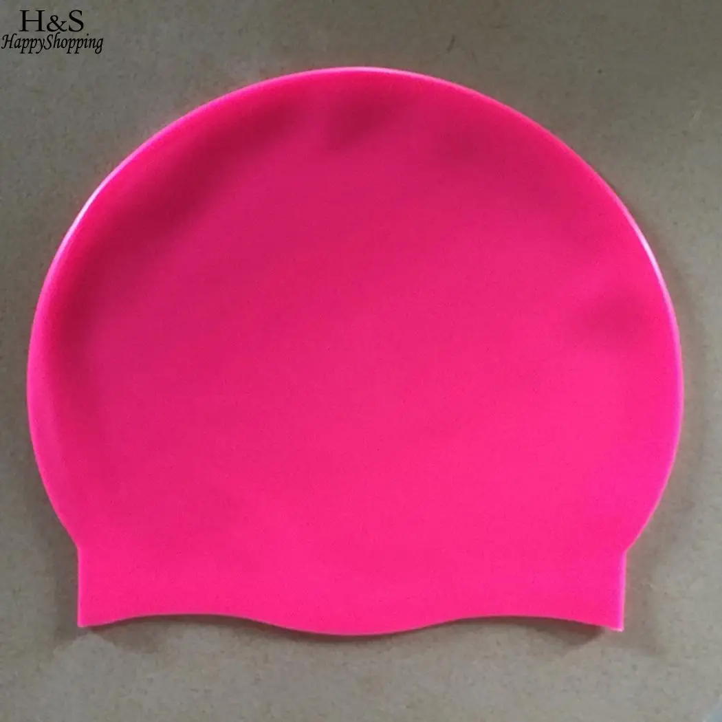 

Silicone Cap Fashion Kids Children Soft Unisex Solid Ear Round Protection 50g Swimming