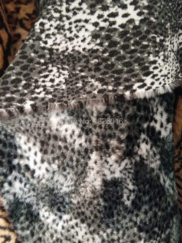 ZENGIA Зебра Леопард плюш искусственный мех Ткань Мех мягкий плюш ткань для одежды Домашний текстиль жаккард 50x180 см ворс 1 см