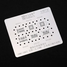 Pochoir de remballage BGA pour EMMC/EMCP BGA221, modèle de remballage 153 169 254 162 186, épaisseur du filet de soudure 0.15mm