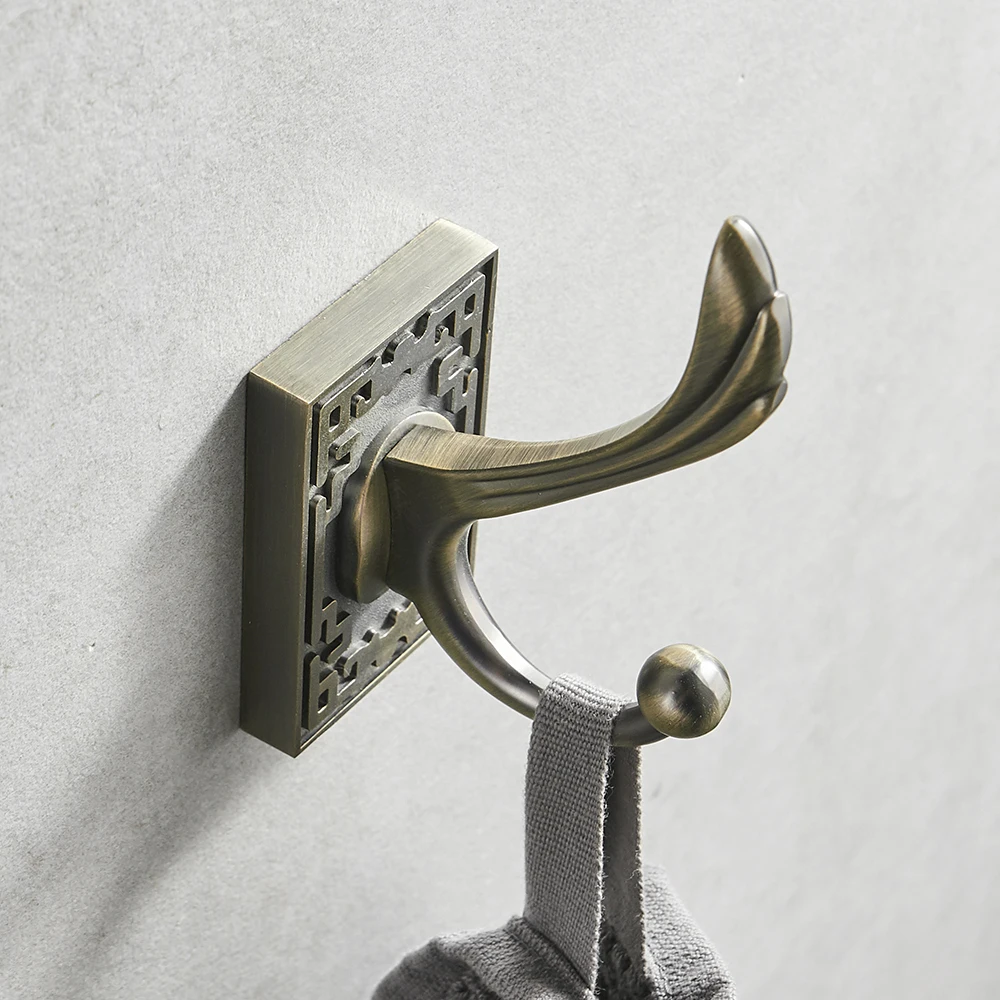 Robe Hooks Metal Towel Hanger Hooks For Clothes Coat Hat Bag Hooks Wall Mount Bathroom Accessories Door Towel Hook Holder (4)