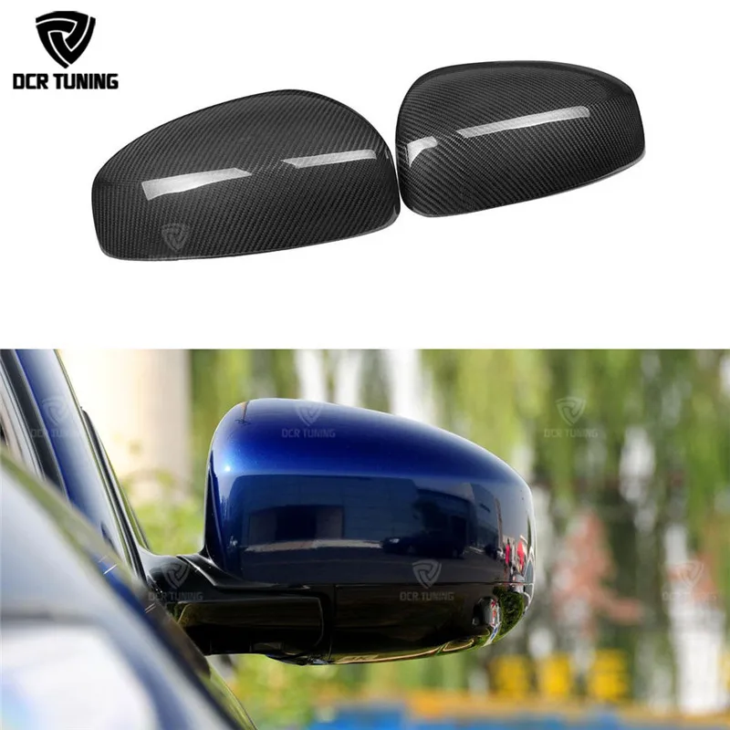11 Replacement & Add On Style Carbon Fiber Rear View Mirror Cover For