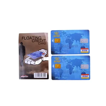

2 pcs Credit card + 1 pcs PVC Transparent bar Floating Credit Card - Magic Tricks,Magic Accessories,Satge Magic props Close-up