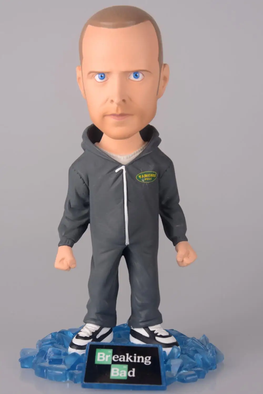 MEZCO Breaking Bad Figure Jesse Pinkman Bobblehead Boneco In Gray With Box 14cm Movies Model Toy