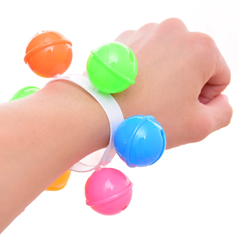 children kindergarten gym dancing rattle wrist bell toy with plastic
