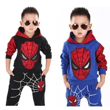 Baby boy clothes warm padded suit casual sports clothes baby spider man suit performance clothes Batman