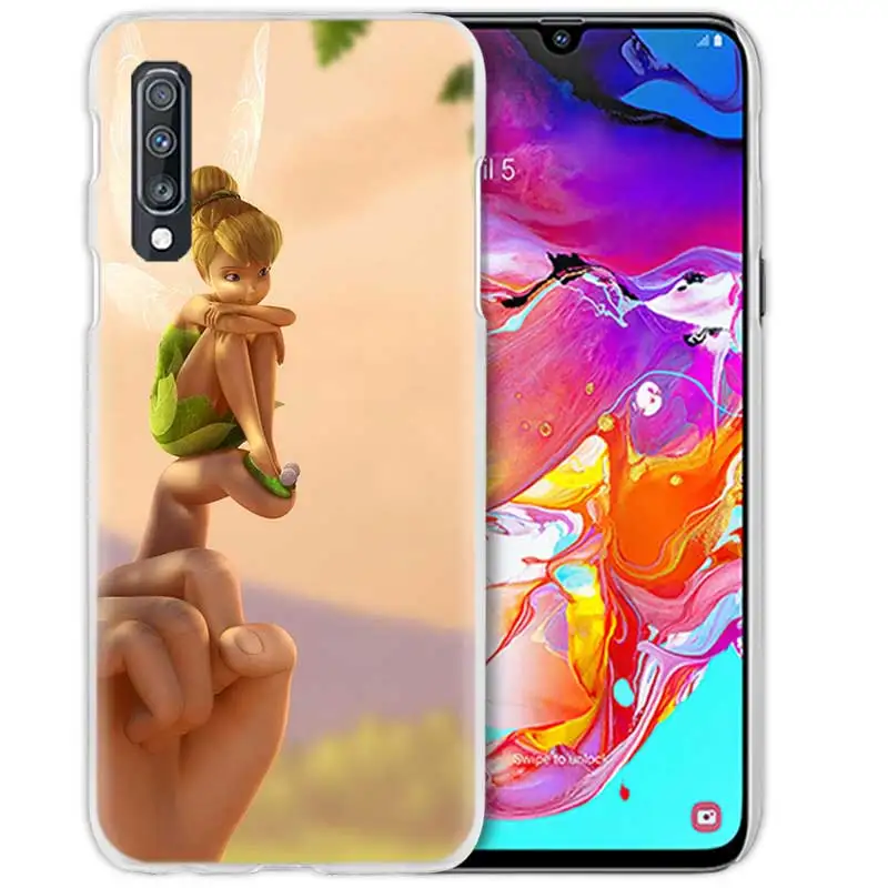 Венди Tinkerbell чехол для samsung Galaxy A50 A70 A20e A40 A30 A20 A10 A8 A6 плюс A9 A7 жесткий прозрачный чехол с держателем телефона Coque - Цвет: 07