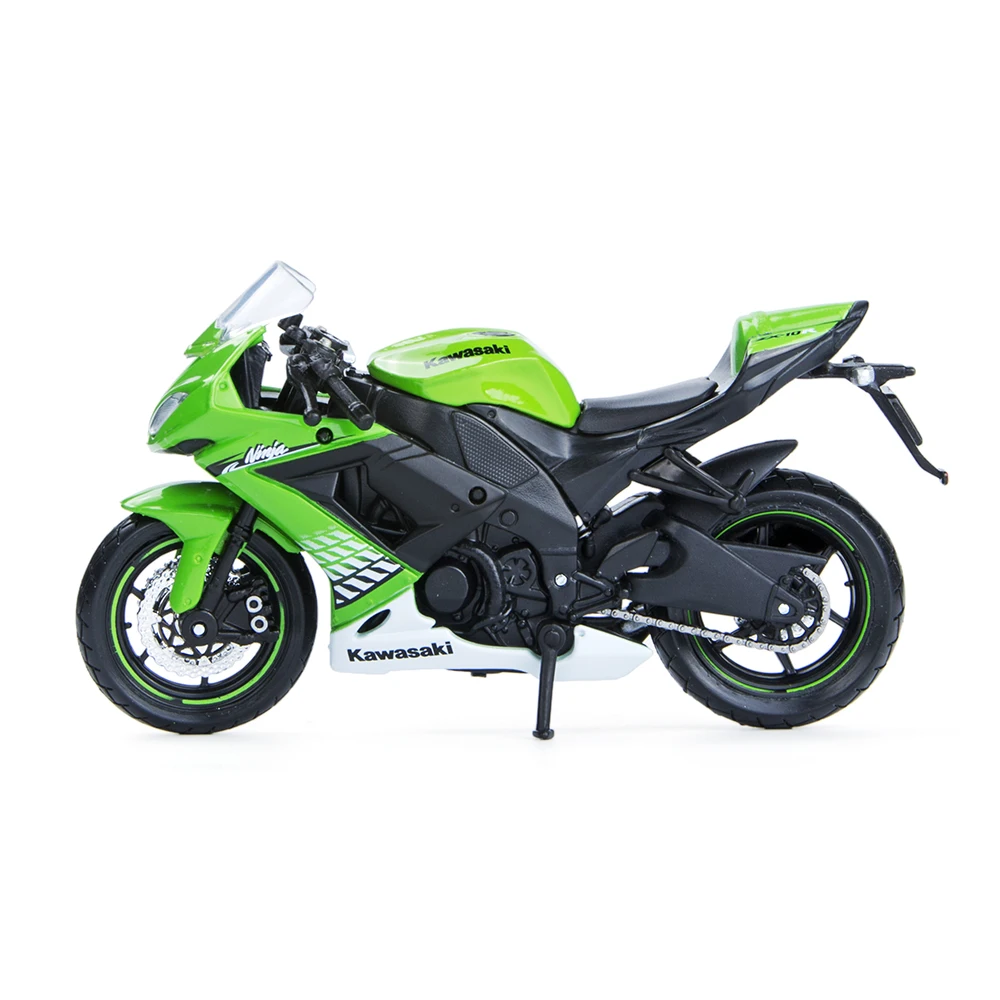 Модели мотоциклов Maisto 1:18 Kawasaki Ninja ZX10R литые под давлением пластиковые миниатюрные