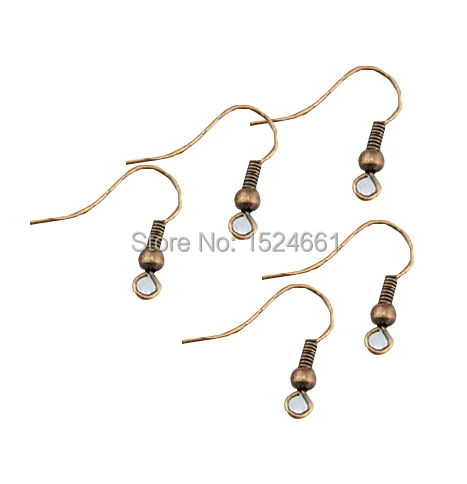 

20PCs Tone Ear Wire Hook With and Ball hooks findings pin materials jewelry making supplies