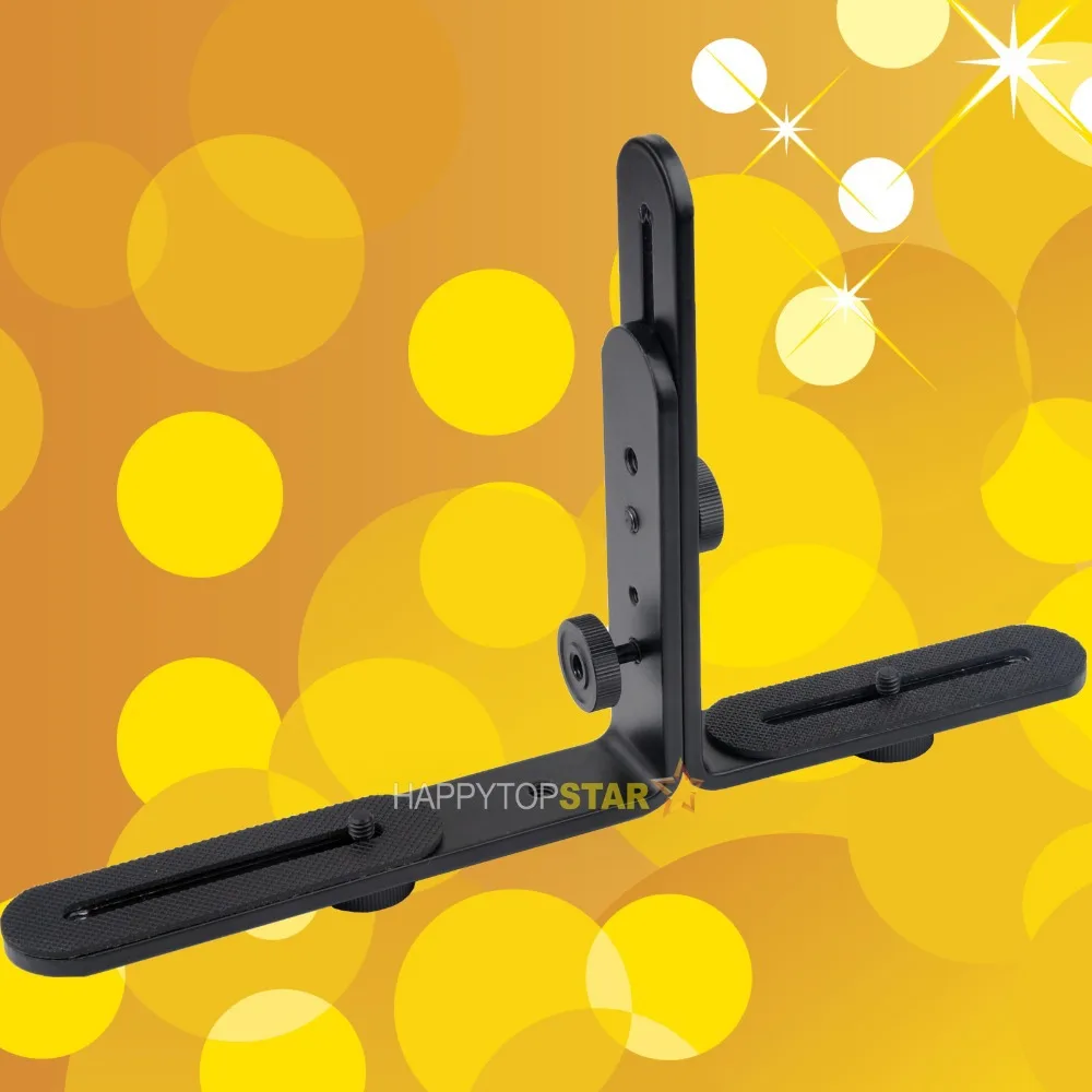 Double Dual L Shaped Metal Bracket Holder/Mount for Canon Camera