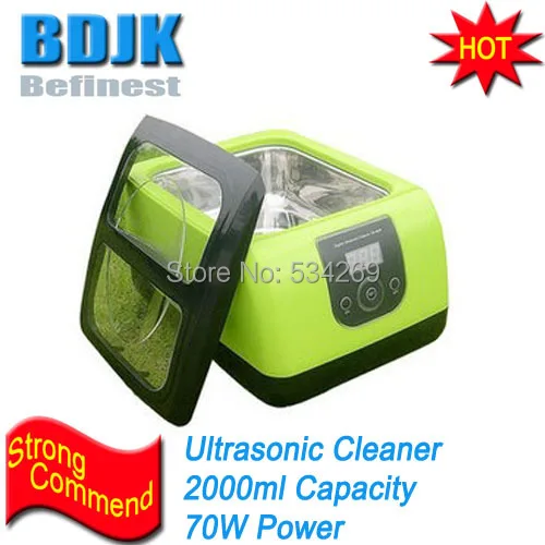 

2L Green Plastic Digital Ultrasonic Cleaner with LCD Display Widely Used for Many Fields