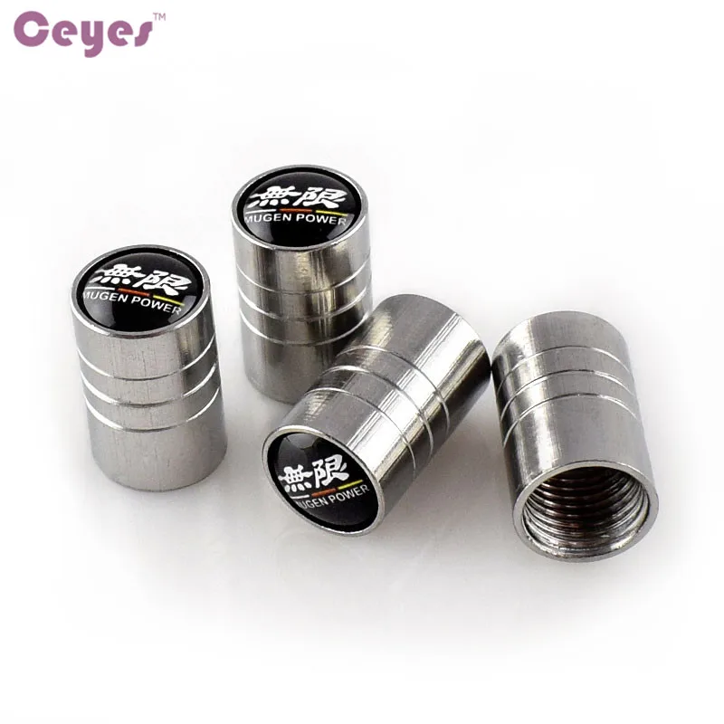 

Ceyes Car-Styling Car Wheel Tire Valve Cover Auto Caps Case For Mugen Power Logo For Honda Accord Civic Fit City CRV Car Styling