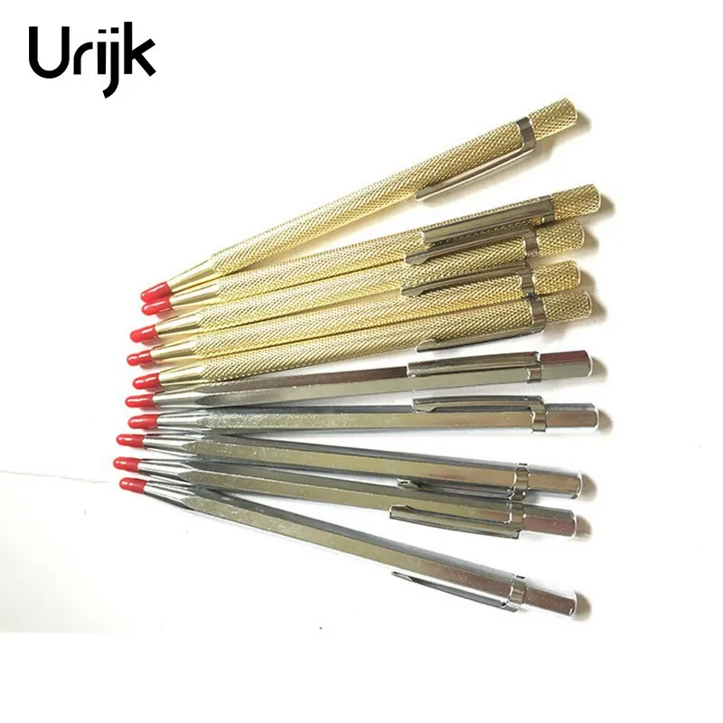 

Urijk 2Pcs Tungsten Diamond Head Glass Cutter Scriber Ceramic Tile Cutting Utility Knife Engraving Pen Stone Metal Lettering Cut