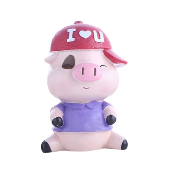 

Home Decor Cute Ceramic Pig Piggy Bank Animal Piggy Bank Saving Coin Money Box Safe Coin Money Box for Kids Toy Christmas Gifts