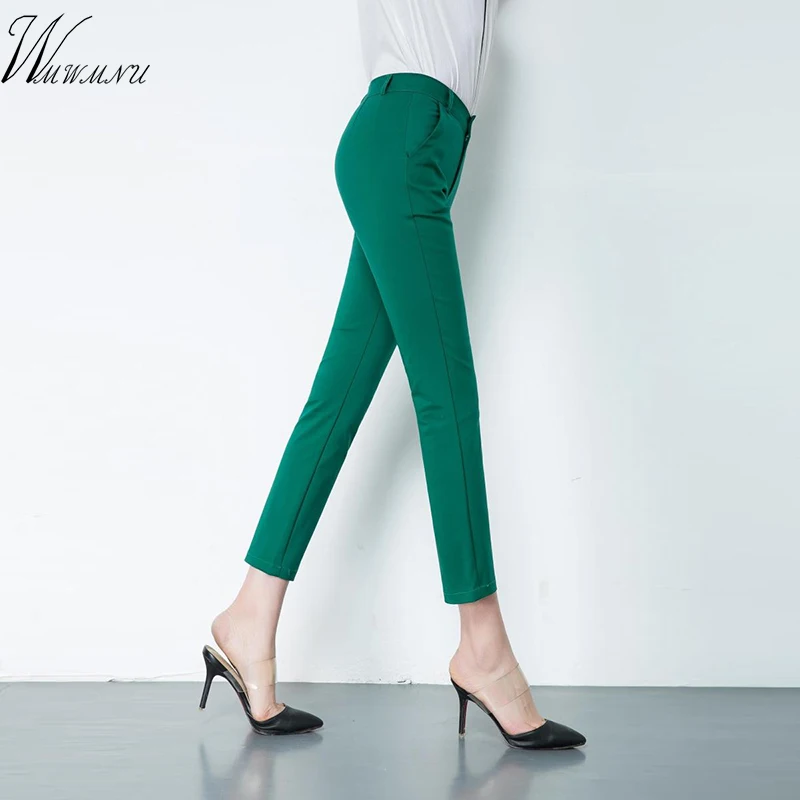 

Women's Casual office work pants 2020 hot selling fashion Street wear plus size 4xl trousers women stretch pencil pants S-4XL
