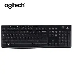 Logital k270 2.4 г Беспроводной клавиатура игровой ноутбук PC Gamer натуральная Стандартный мультимедиа Эргономика kyebord для компьютера приемник