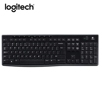 

Logitech K270 Wireless Keyboard 2.4G Keyboard Laptop PC Gamer Genuine Standard Multimedia Ergonomics Kyebord for Computer