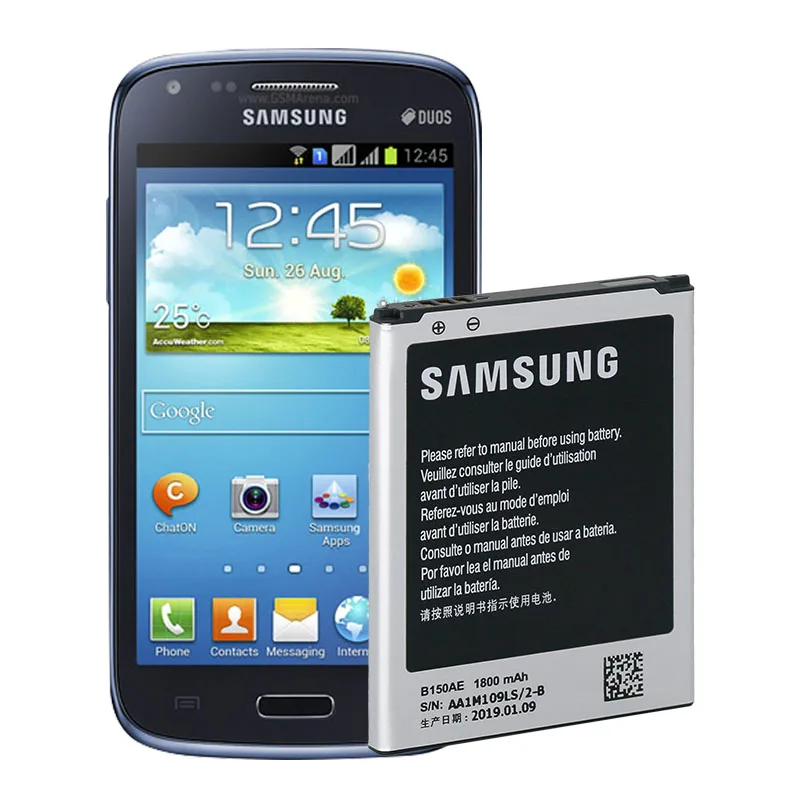 Оригинальный Батарея B150AE B150AC 1800 мА ч для samsung Galaxy Core i8260 i8262 TREND 3 G3502 G3508 G3509 SM G350E