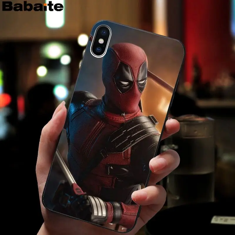 Babaite Deadpool2 Classic High-end Phone Accessories Case for Apple iPhone 8 7 6 6S Plus X XS MAX 5 5S SE XR Cellphones Babaite Deadpool2 Classic High-end Phone Accessories Case for Apple iPhone 8 7 6 6S Plus X XS MAX 5 5S SE XR Cellphones
