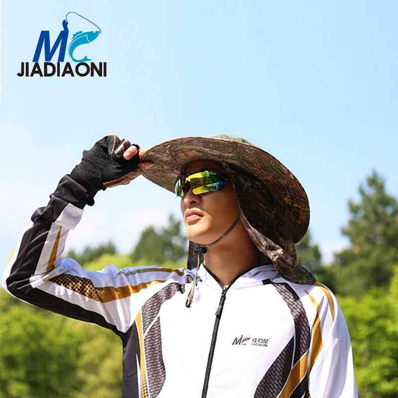 JIADIAONI Новая Мужская Уличная рыболовная одежда шапки зимний солнцезащитный чехол