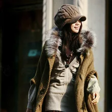 Модная женская шапка с острым носком зимняя теплая шапка s вязанная повязка уличные шляпы HSJ88