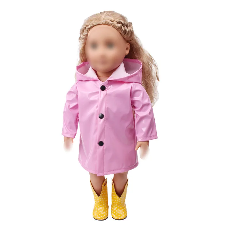 18 дюймов, с круглым вырезом, для девочек одежда водоотталкивающий дождевик, защищающий от из искусственной кожи искусственная(-ый) Американский новорожденного платье детские игрушки подходит 43 см для ухода за ребенком для мам, детские куклы, c539