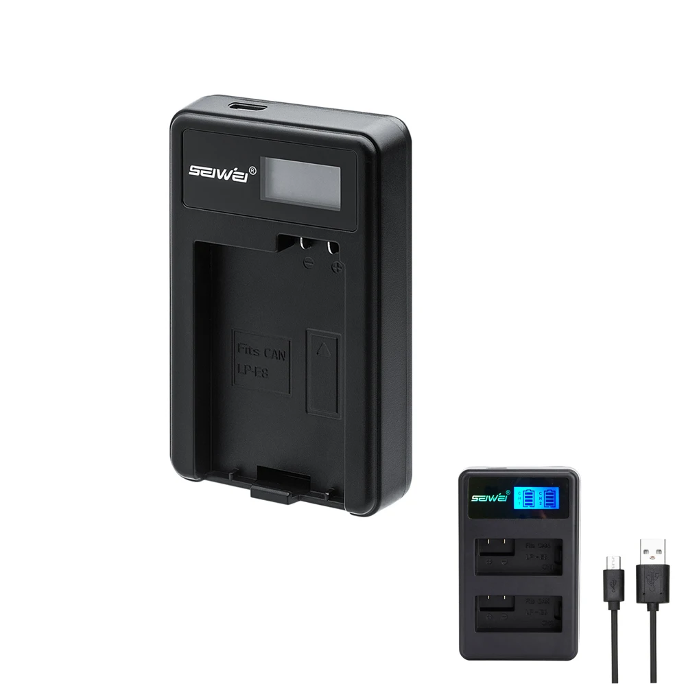 

LP-E8 LPE8 USB Rapid Battery Charger with LCD Screen for Canon EOS 550D,EOS 600D,EOS 700D,EOS 650D