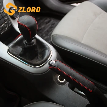 

Zlord Car Styling Pu Leather Hand brake Cover Gear Shift Knob Cover for Ford Focus 2 3 4 MK2 MK3 MK4 2005 - 2016 Accessiores