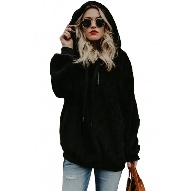 Cute Women Cat Print Hoodie Sweatshirt Ear Drawstring