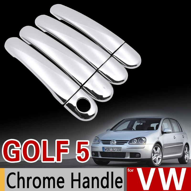 

Chrome Handle Cover Trim Set for VW Golf 5 mk5 Volkswagen Golf V 1K Rabbit GTI 2004 2005 2006 2007 2008 2009 Car Accessories