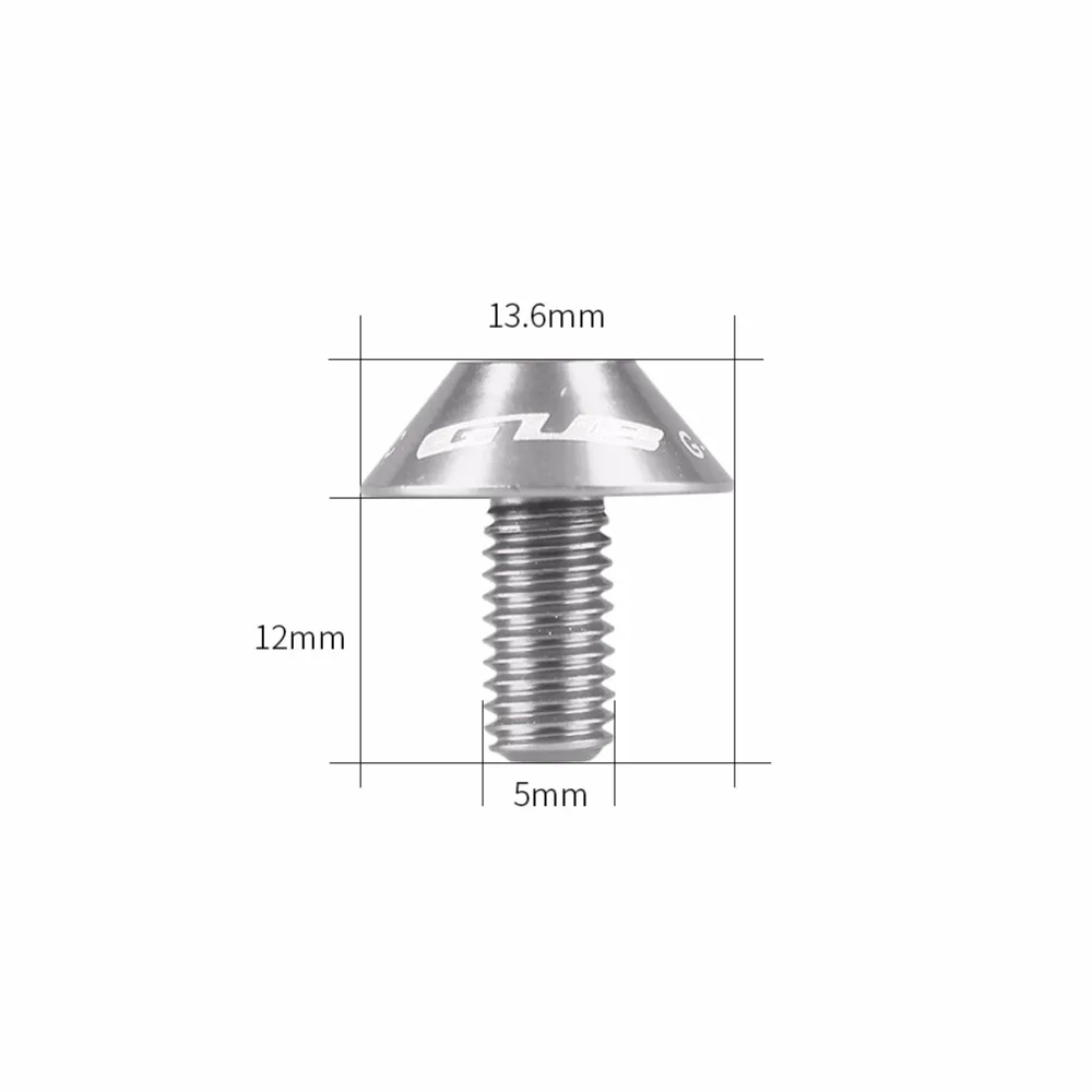 1 упаковка из 2 шт. GUB G-510 алюминиевый сплав держатель бутылки для воды винты 5*12 мм ультра-легкий металлический красочный велосипед Винт для руля
