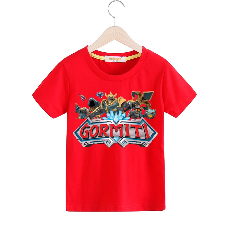 Boy Gormiti Game T-shirts Clothes Girls Summer White Casual Tshirts Children Short Sleeve Cotton Tee Top Clothing For Kids TX167 (7)