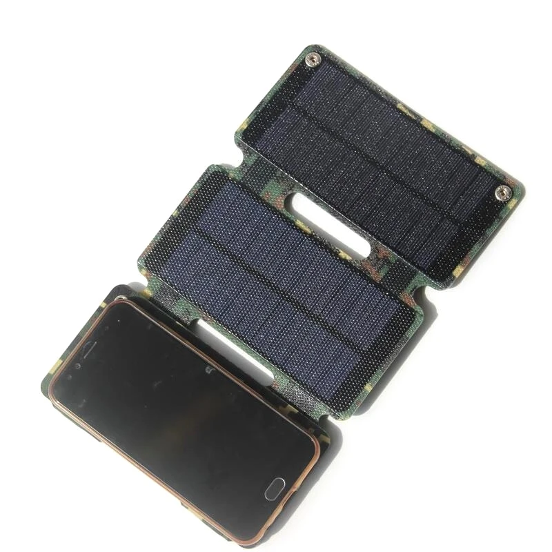 BUHESHUI Foldable 8W ETFE Solar Panel Charger For Mobile Phone Power Bank Super Slim Waterproof Portable High Quailty