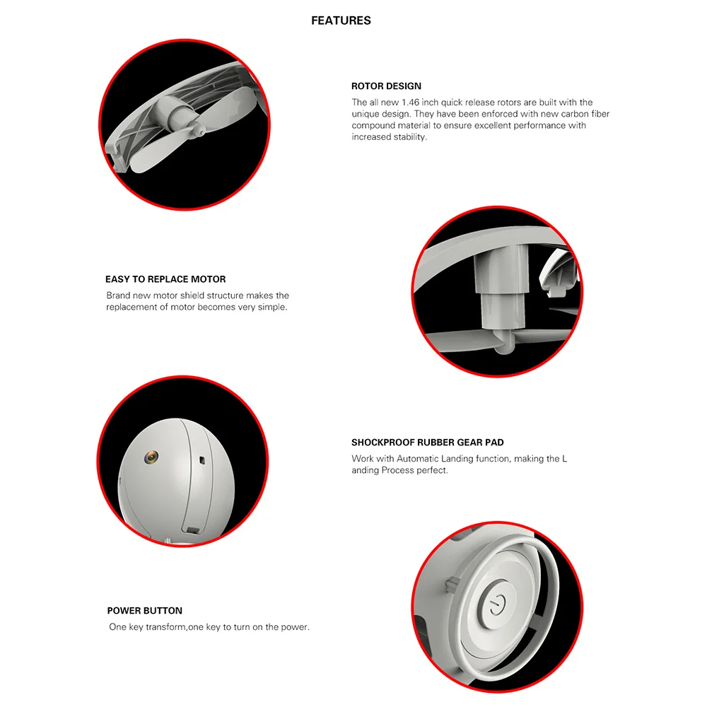 K130 ALPHA 0.3MP Wifi FPV Camera Transformable Egg Drone Height Hold G-sensor Folding RC Quadcopter APP Control Toy Helicopter (17)