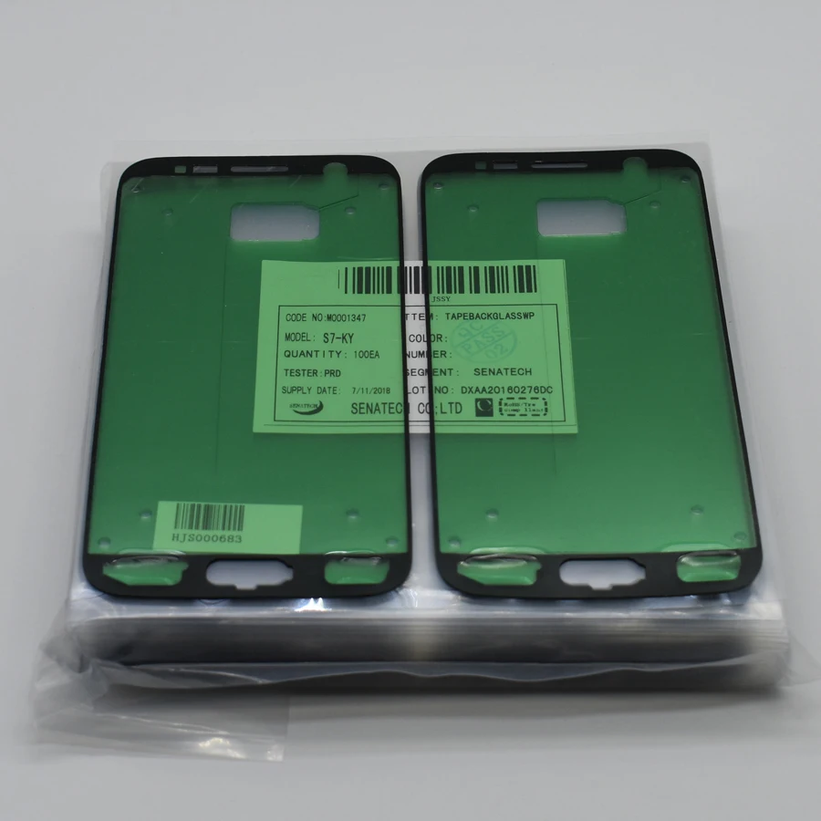 100 шт./лот высокое качество рамка наклейка для Samsung Galaxy S7 G930 G930F G930P ЖК передняя
