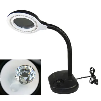 

Magnifying Glass Tabletop 3.5x 12X Alligator Clip LED Magnifying Lamp Soldering Iron Stand Lens Desk Magnifier Light 15.22