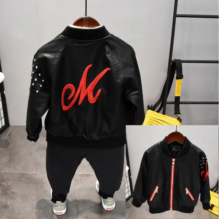 

Children Clothing 2019 Boys Clothes Faux fur coat + shirts + jeans 3pcs Kids Boys Sport Suit Toddler Boys Clothing Sets 2-6year